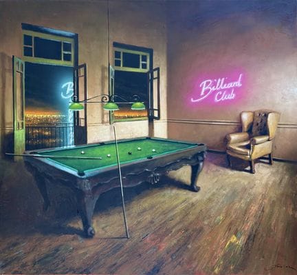 Tassos Chonias (Greek, born 1977) 
Billiard club, 