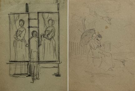 Nikolaos Gysis (Greek, 1842-1901)
a) Untitled, cha