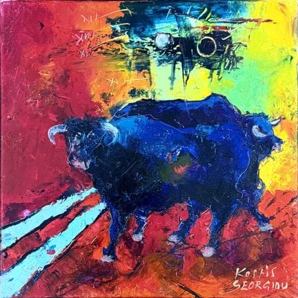 Kostis Georgiou (Greek, born 1956) (AR)
Bulls, oil