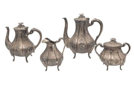 A four-piece 900 silver tea and coffee service, co
