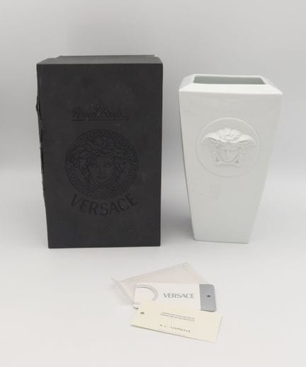 Versace for Rosenthal Medusa Porcelain Vase 
White