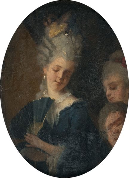 Max Manuel (1850 – Munich – 1918), Femme avec deux