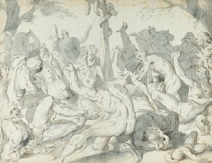 Néerlandais, L'adoration du serpent de bronze.

En