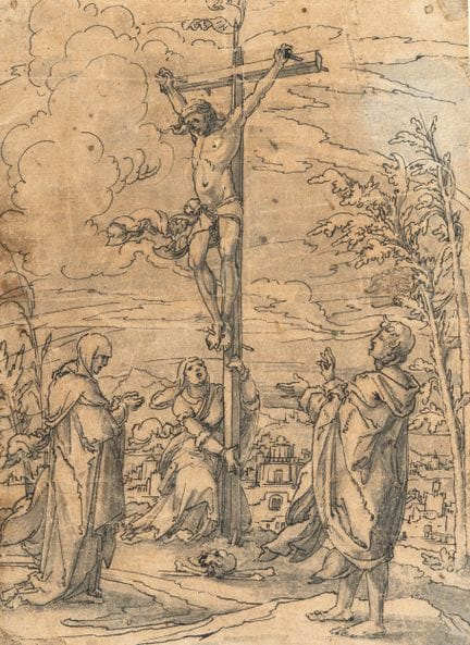 Germania meridionale, Cristo in croce.

Inchiostro