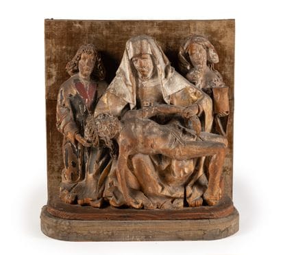 Tedesco, Pietà con Maria, Maddalena e Giovanni.

L