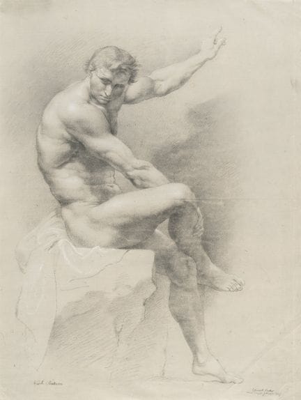 Eduard Ender (1822 Rome – Londres 1883), étude de 