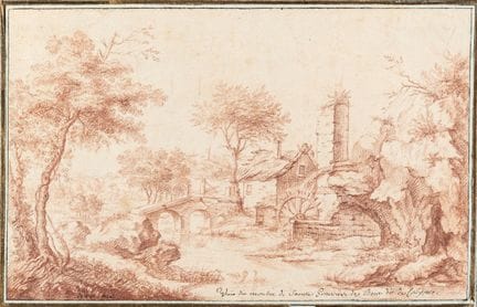 Français, Vue du moulin de Sainte-Geneviève-des-Bo