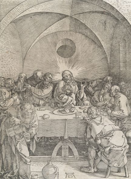 Albrecht Dürer (1471 - Nuremberg - 1528), La Cène,