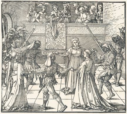 Albrecht Dürer (1471 - Nuremberg - 1528), La danse