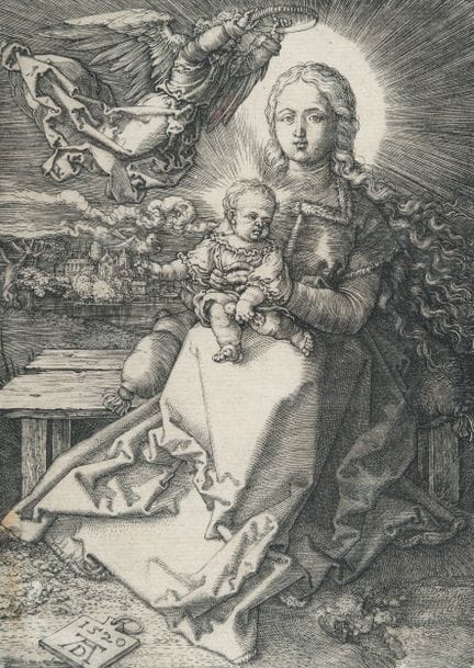 Albrecht Dürer (1471 - Nuremberg - 1528), La Vierg
