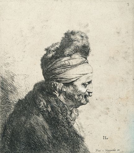 Jan Lievens (1607 Leida - Amsterdam 1674), Busto d