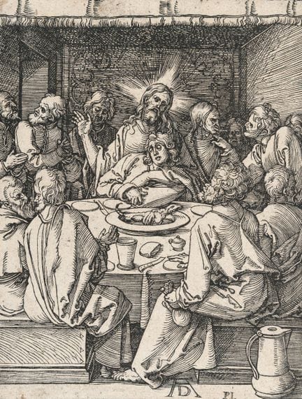 Albrecht Dürer (1471 - Nuremberg - 1528), La Cène,