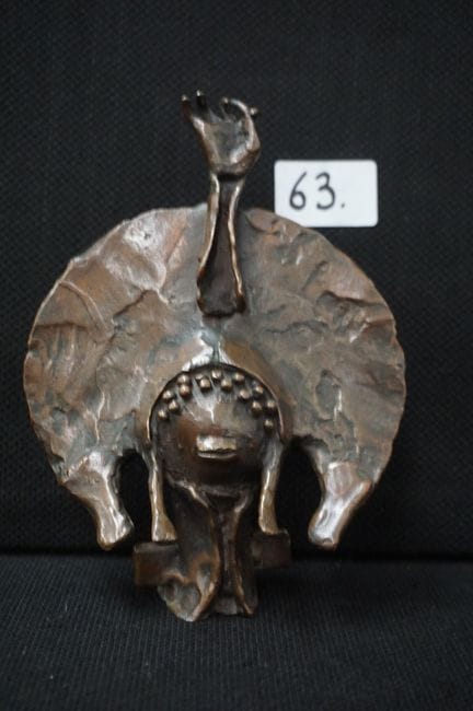 杰夫·范·图伦霍特（1926 - 2006）——现代青铜雕塑——署名——高：18 厘米