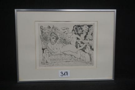 LUCEBERT (1924–1994) – "Untitled" – etching – sign