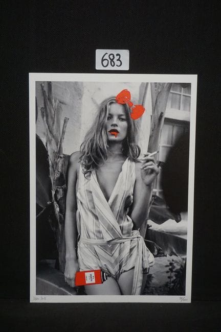 DEATH NYC (1979 -  ) - "Kate Moss" - print on pape