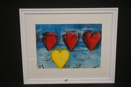 JIM DINE (1935 -  ) - "Yolk" - large etching with 