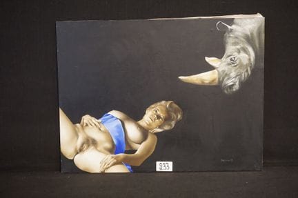 ROLAND DELCOL (1942 -  ) - "Erotic Composition wit