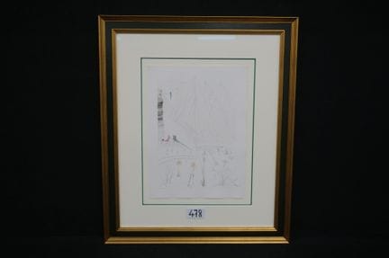 SALVADOR DALI (1904–1989) - "L'Arrivée d'Iseult" -