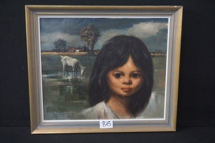 艾梅·范·贝勒赫姆（1922 - 1996）——《做梦的女孩》——布面油画——署名——50 x 60