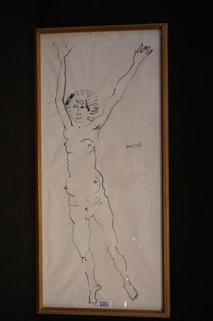 GEORGES GRARD (1901 - 1984) - "nudo" - disegno a i