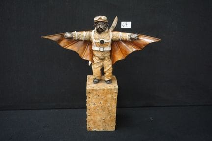 唐·肯（1956 -  ） - “Flight D.K. 015”——精美的青铜雕塑——附有艺术家签