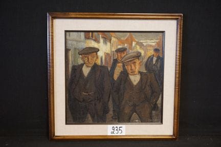 FRANS NACKAERTS (1884–1948) — "Men on the Street" 