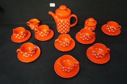 WAECHTERSBACH - German vintage tea set, recognizab