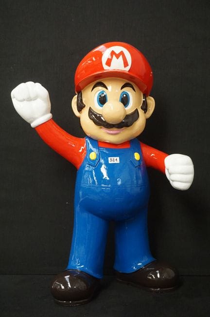 Large plastic figurine - "SUPER MARIO BROS" - H: 9