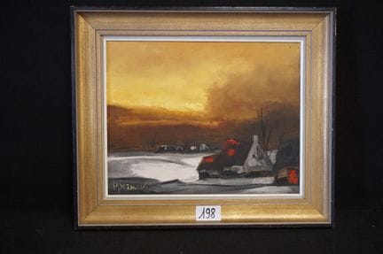 PAUL PERMEKE (1918–1990) — "Winter Landscape" — oi