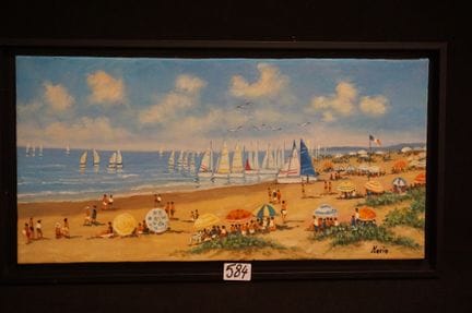 杰拉尔德·马林（1975 -  ）——《美好时光》——布面油画——署名——附证书——30 x 60 