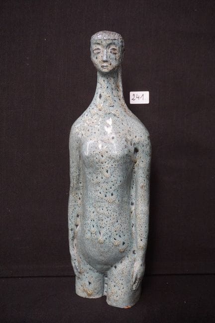 PAUL VERMEIRE (1928–1974) — "Nude Woman" — glazed 