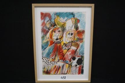 JAN COBBAERT (1909–1995) - "Figures" - lithograph 