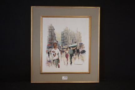 JEAN VAN CAMPENHOUT (1907–1972) — "Lively Cityscap