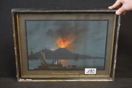 19th-century Neapolitan school - "The Eruption of 