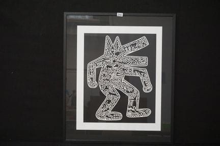KEITH HARING (1958–1990) - poster - frame dimensio