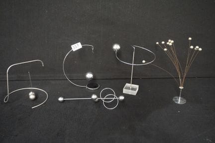 Beautiful set of vintage "ANTIGRAVITY" sculptures—