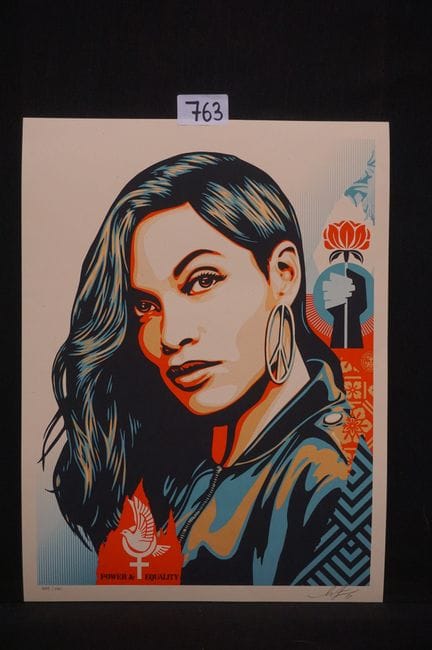 SHEPARD FAIREY (1970 -  ) - "Power &amp; Equality"