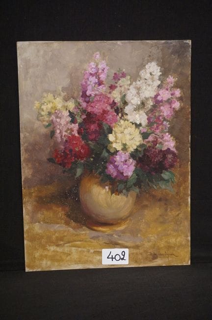 LOUIS VAN DEN EYNDE (1881–1966) — "Vase with Flowe