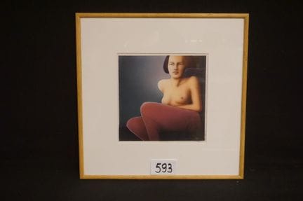 丹尼·布洛斯（1953 -  ）——《裸体》——喷枪画——署名——背面标注1985年——20 × 2