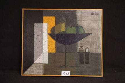 JAN DE LEE (1932–2000) — "The Fruit Bowl" — oil on
