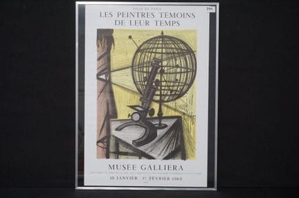 Framed art poster - "LES PEINTRES TEMOINS DE LEUR 