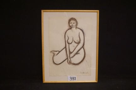 RIK SLABBINCK (1914 - 1991) - "nudo" - disegno - f