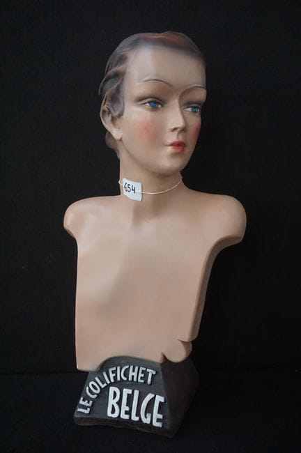 Promotional plaster figurine - polychrome - vintag