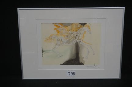 SALVADOR DALI (1904–1989) (after) — "Pégase" — lit
