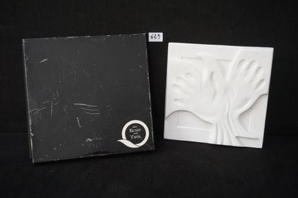 WILLY BOSSCHEM (1930 -  ) - bas-relief in bisque -