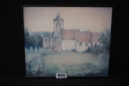 RENAAT BOSSCHAERT（1938 - 2007）--"Adinkerke" - 木板油画