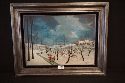 OSCAR BONNEVALLE (1920–1993) — "Winter Landscape" 