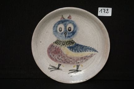 MARIE-HENRIETTE BATAILLE (1931–2014) — glazed plat