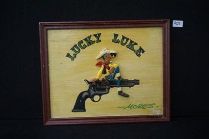 Vintage "LUCKY LUKE" wall decoration - designed by