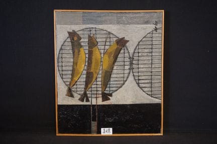 JAN DE LEE (1932–2000) — "Sardines on a Grill Rack